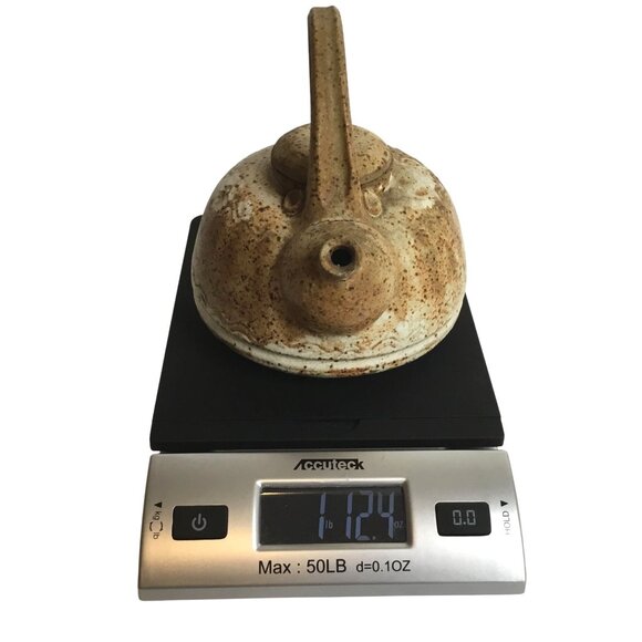 Vintage Wabi-Sabi 6.5" Signed Studio Pottery Stoneware Teapot Speckled/Ash Glaze - Picture 7 of 13